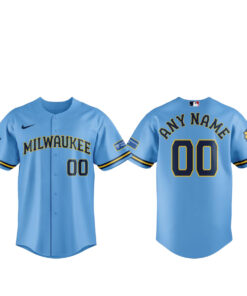 Milwaukee Brewers 2026 Powder Is Here To Stay Personalized Name and Number Baseball Jersey