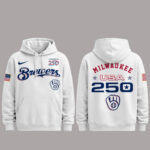 Milwaukee Brewers 250 USA 2026 Celebration America 250 x Major League Baseball Hoodie