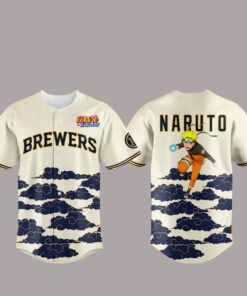 Milwaukee Brewers x Naruto Shippuden Night Baseball Jersey