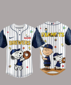 Milwaukee Brewers x Peanuts Night Baseball Jersey 2026