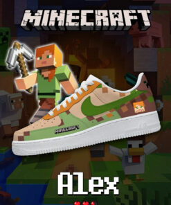 Minecraft Alex Air Force 1 Shoes Sneakers