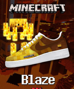 Minecraft Blaze Air Force 1 Shoes Sneakers
