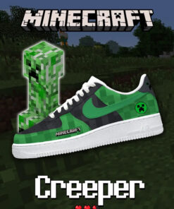 Minecraft Creeper Air Force 1 Shoes Sneakers