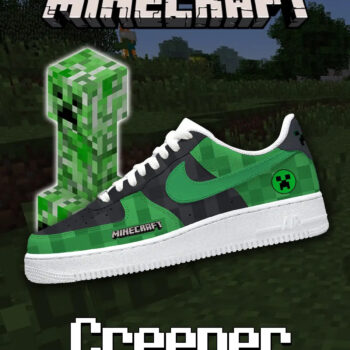 Minecraft Creeper Air Force 1 Shoes Sneakers
