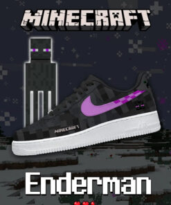 Minecraft Enderman Air Force 1 Shoes Sneakers