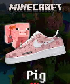 Minecraft Pig Air Force 1 Shoes Sneakers