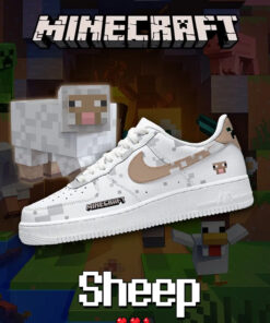 Minecraft Sheep Air Force 1 Shoes Sneakers