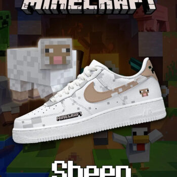 Minecraft Sheep Air Force 1 Shoes Sneakers