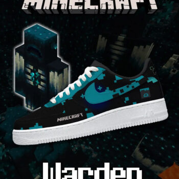 Minecraft Warden Air Force 1 Shoes Sneakers