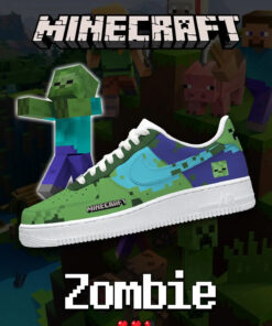 Minecraft Zombie Air Force 1 Shoes Sneakers