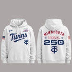 Minnesota Twins 250 USA 2026 Celebration America 250 x Major League Baseball Hoodie