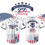Minnesota Twins x America’s 250th Anniversary 2026 Baseball Jersey