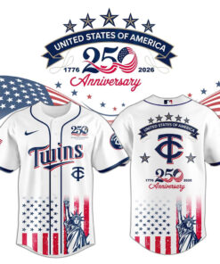 Minnesota Twins x America’s 250th Anniversary 2026 Baseball Jersey