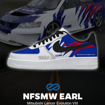 Need For Speed Earl Lancer Evolution VIII Air Force 1 Shoes Sneakers