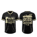 New England Patriots 2026 Super Bowl LX Black Football Jersey