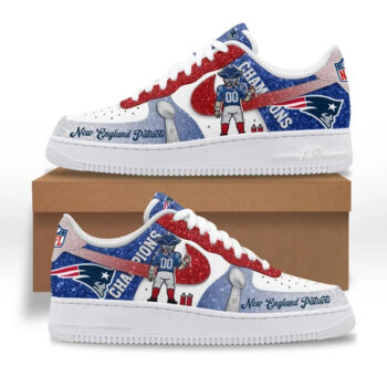 New England Patriots Champions Air Force 1 Shoes Sneakers
