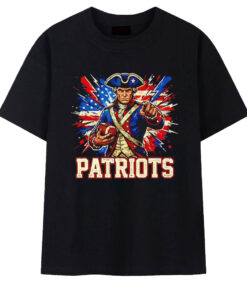 New England Patriots Go Patriots USA Flag Vintage T-Shirt