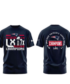 New England Patriots Super Bowl 7x Champions T-Shirt
