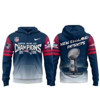 New England Patriots Super Bowl LX Champion 2026 Hoodie