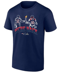 New England Patriots Tom Brady and Drake Maye We're Back T-Shirt