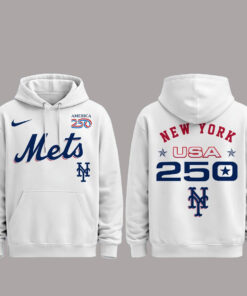 New York Mets 250 USA 2026 Celebration America 250 x Major League Baseball Hoodie