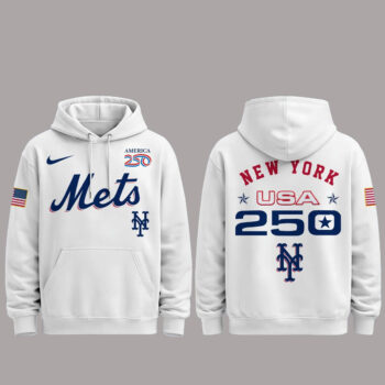 New York Mets 250 USA 2026 Celebration America 250 x Major League Baseball Hoodie
