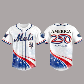 New York Mets America 250th Anniversary Baseball Jersey