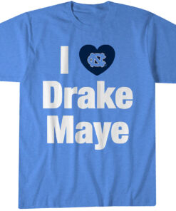 North Carolina Tar Heels Football I Heart Drake Maye T-Shirt