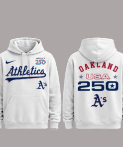 Oakland Athletics 250 USA 2026 Celebration America 250 x Major League Baseball Hoodie