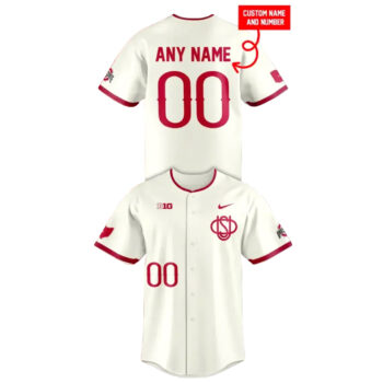 Ohio State Buckeyes Throwback Uniform 2026 Custom Name and Number Baseball Jersey