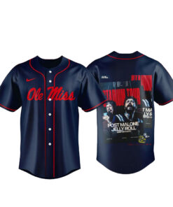 Ole Miss x Post Malone Stadium Tour 2026 Baseball Jersey