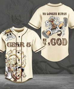 One Piece Gear 5 No Longer Human He Is A God Baseball Jersey