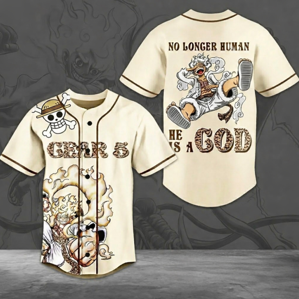 One-Piece-Gear-5-No-Longer-Human-He-Is-A-God-Baseball-Jersey.jpg One Piece Gear 5 No Longer Human He Is A God Baseball Jersey