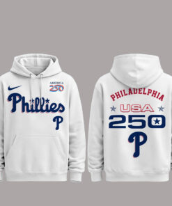 Philadelphia Phillies 250 USA 2026 Celebration America 250 x Major League Baseball Hoodie