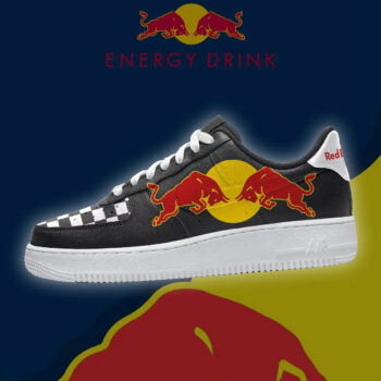 Red Bull Energy Drink Version 1 Air Force 1 Shoes Sneakers