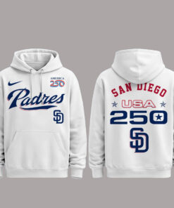 San Diego Padres 250 USA 2026 Celebration America 250 x Major League Baseball Hoodie
