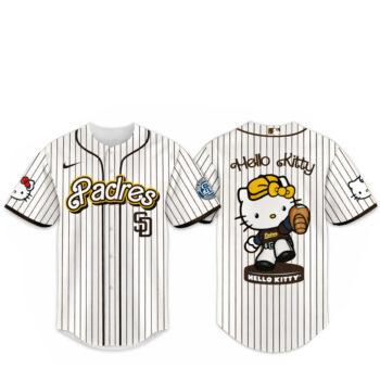 San Diego Padres Major League Baseball 2026 Hello Kitty Baseball Jersey