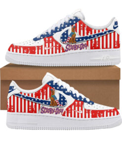 Scooby-Doo US Flag Air Force 1 Shoes Sneakers