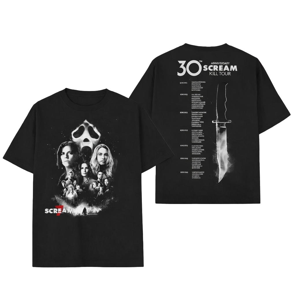 Scream-7-30th-Anniversary-of-Scream-Kill-Tour-2026-T-Shirt.jpg Scream 7 30th Anniversary of Scream Kill Tour 2026 T-Shirt