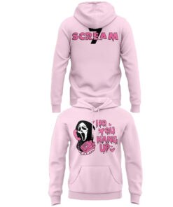 Scream7 No You Hang Up Pink Hoodie