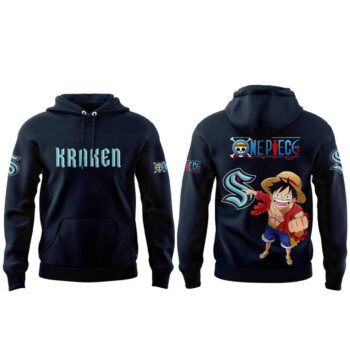 Seattle Kraken x One Piece National Hockey League Anime Night 2026 Hoodie
