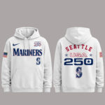 Seattle Mariners 250 USA 2026 Celebration America 250 x Major League Baseball Hoodie