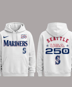 Seattle Mariners 250 USA 2026 Celebration America 250 x Major League Baseball Hoodie