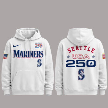 Seattle Mariners 250 USA 2026 Celebration America 250 x Major League Baseball Hoodie