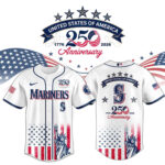Seattle Mariners x America’s 250th Anniversary 2026 Baseball Jersey