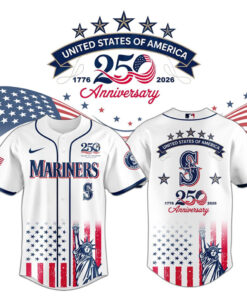 Seattle Mariners x America’s 250th Anniversary 2026 Baseball Jersey