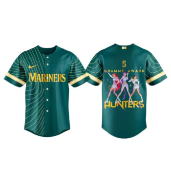 Seattle Mariners x KPop Demon Hunters 2026 Grammys Award Baseball Jersey