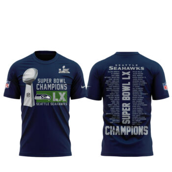 Seattle Seahawks 2026 Super Bowl LX Champions The Whole Squad Shirt