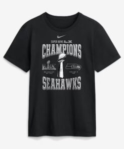 Seattle Seahawks Black Super Bowl LX Champions Locker Room T-Shirt