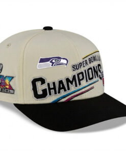 Seattle Seahawks Cream/Black Super Bowl LX Champions 2026 Locker Room Cap